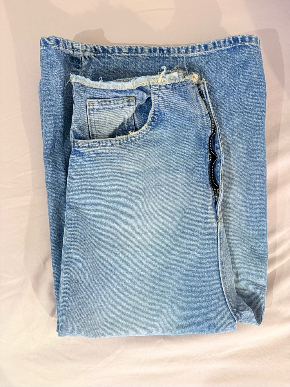 Terranova High Rise Raw Waist Denim Bermuda Jorts NWOT